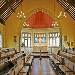 The School Chapel has hardly changed from 1950