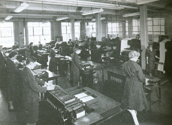 Not the Austin Morris room but another similar one, showing sorters in the foreground and tabulators to the rear right