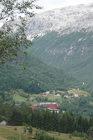 Unusual view of hotel