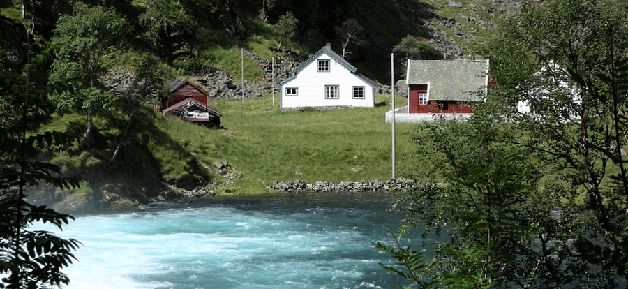 Idyllic farm